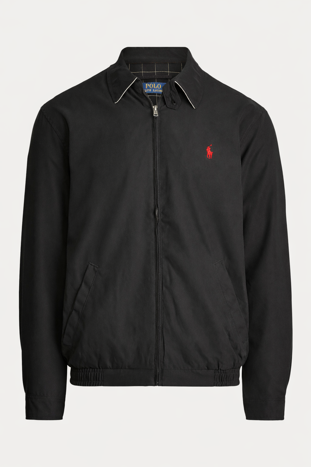 Jacket R.Lauren veste zipée -noir Logo Rouge