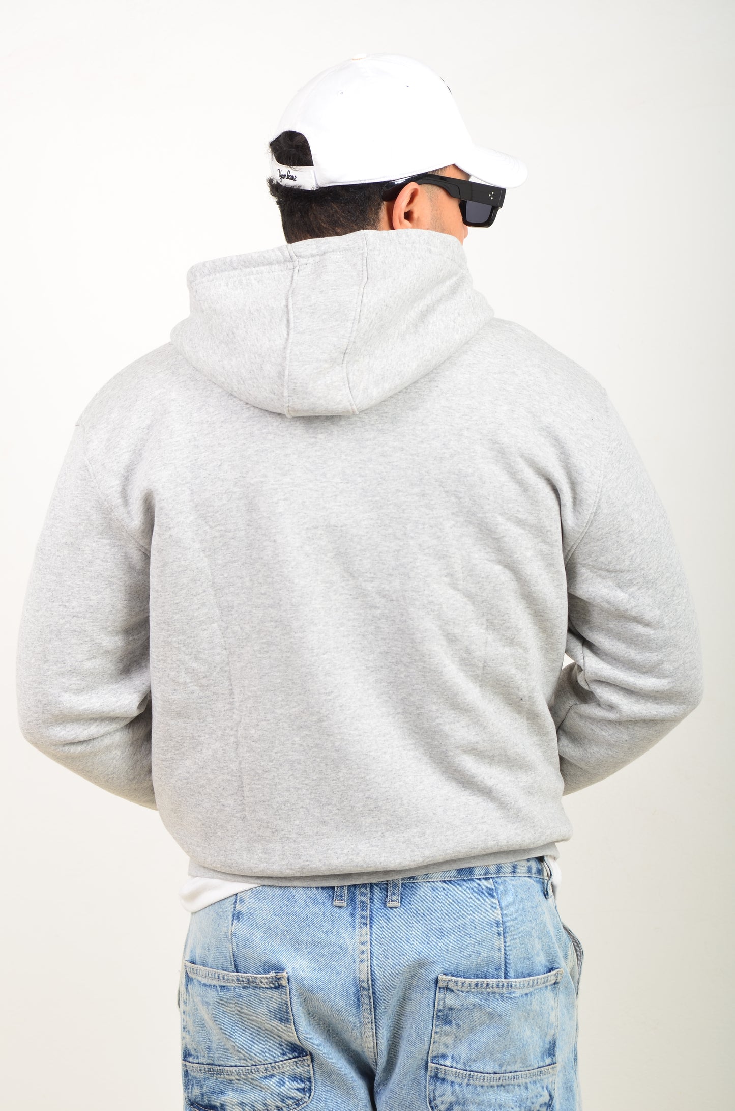 Capuche Zip Simple-gris