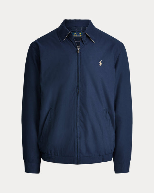 JACKET R.LAUREN VESTE ZIPÉE BLEU LOGO BEIGE