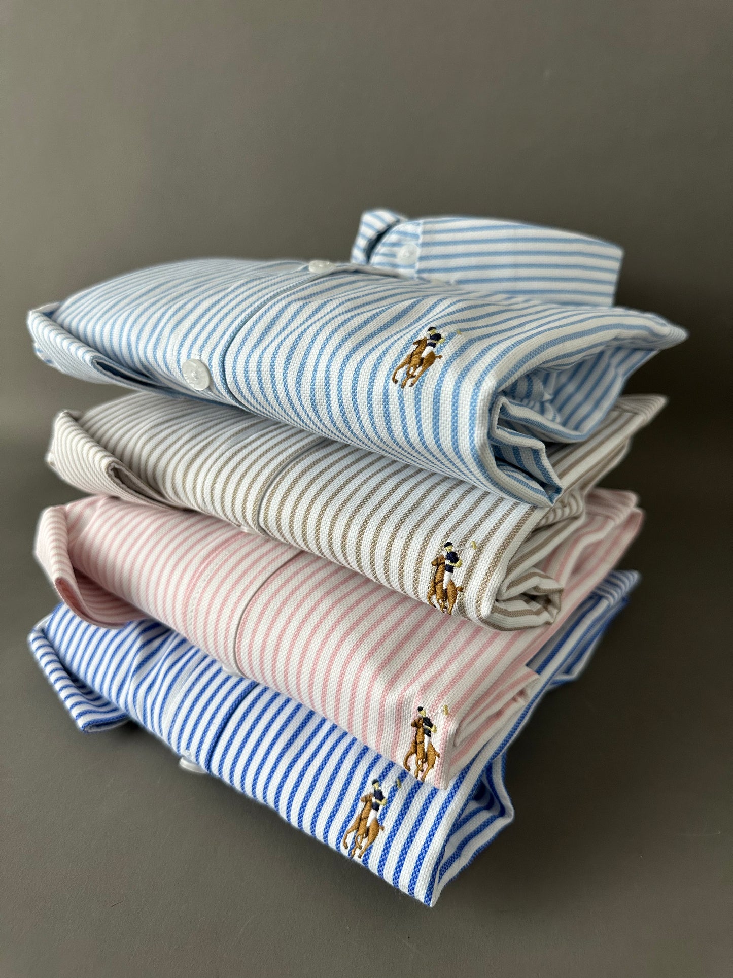 Chemise Oxford R.Lauren à Rayures – Élégance Inégalée