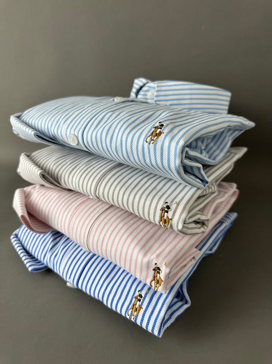 Chemise Oxford R.Lauren à Rayures – Élégance Inégalée